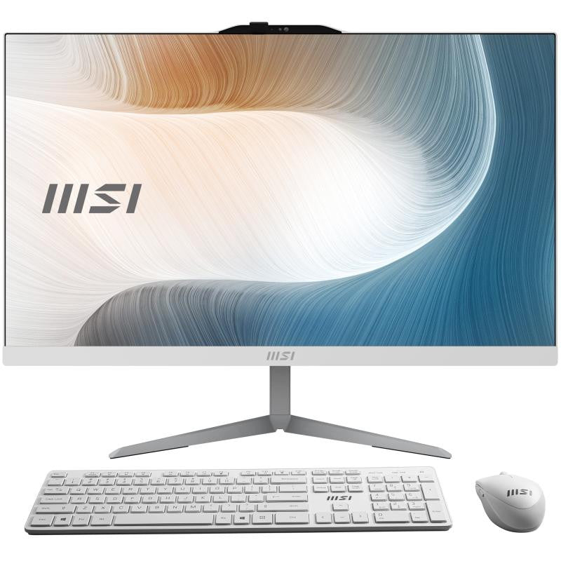 MSI Modern AM242 1M-2222EU Intel Core 3 100U 60,5 cm (23.8") 1920 x 1080 pixels PC All-in-One 8 Go DDR5-SDRAM 512 Go SSD Windows 11 Pro Wi-Fi 6E (802.11ax) Noir
