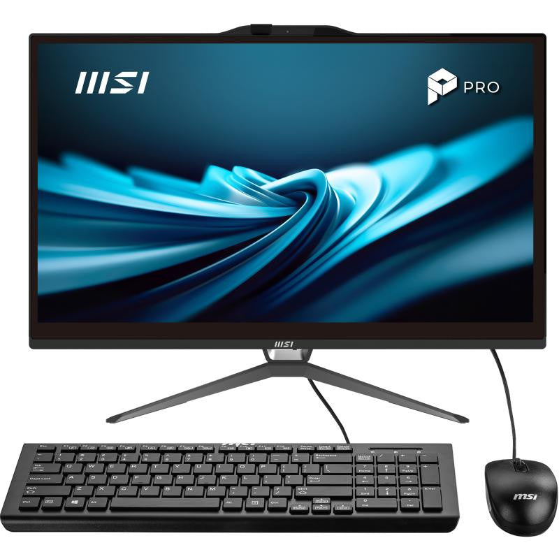 MSI Pro AP222T 14M-428FR Intel® Core? i5 i5-14400 54,6 cm (21.5") 1920 x 1080 pixels Écran tactile PC All-in-One 8 Go DDR4-SDRAM 500 Go SSD Windows 11 Pro Wi-Fi 6E (802.11ax) Noir
