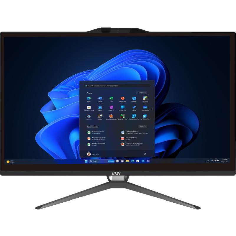 MSI Pro AP222T 14M-428FR Intel® Core? i5 i5-14400 54,6 cm (21.5") 1920 x 1080 pixels Écran tactile PC All-in-One 8 Go DDR4-SDRAM 500 Go SSD Windows 11 Pro Wi-Fi 6E (802.11ax) Noir