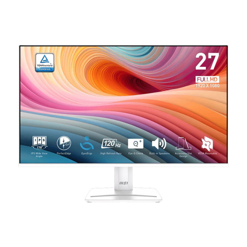 MSI Pro MP275W E2 écran plat de PC 68,6 cm (27") 1920 x 1080 pixels Full HD LED Blanc