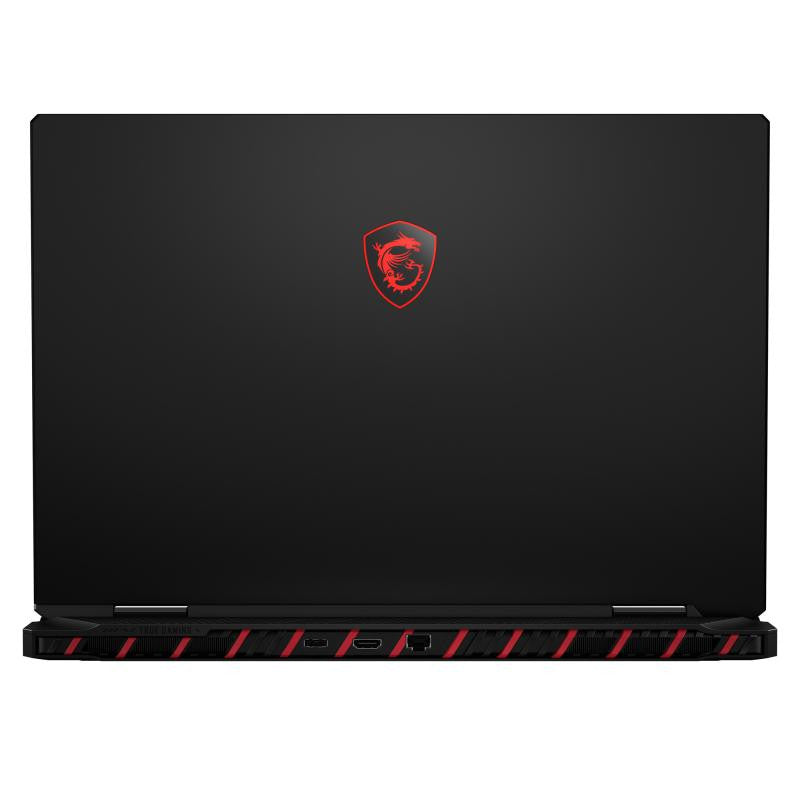 MSI Raider 18 HX AI A2XWIG-270FR Intel Core Ultra 9 285HX Ordinateur portable 45,7 cm (18") UHD+ 64 Go DDR5-SDRAM 4 To SSD NVIDIA GeForce RTX 5080 Wi-Fi 7 (802.11be) Windows 11 Pro Noir AZERTY Français
