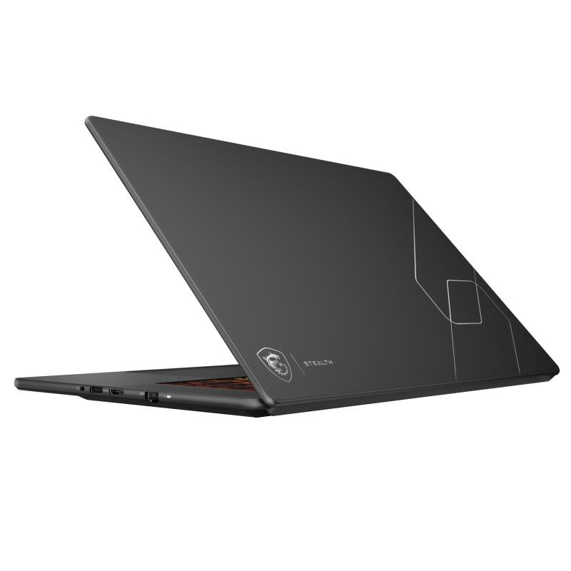 MSI Stealth 16 AI+ B3WGX-015FR Copilot+ PC Intel Core Ultra 9 386H Ordinateur portable 40,6 cm (16") Quad HD+ 32 Go DDR5-SDRAM 1 To SSD NVIDIA GeForce RTX 5070 Wi-Fi 7 (802.11be) Windows 11 Pro Noir AZERTY Français