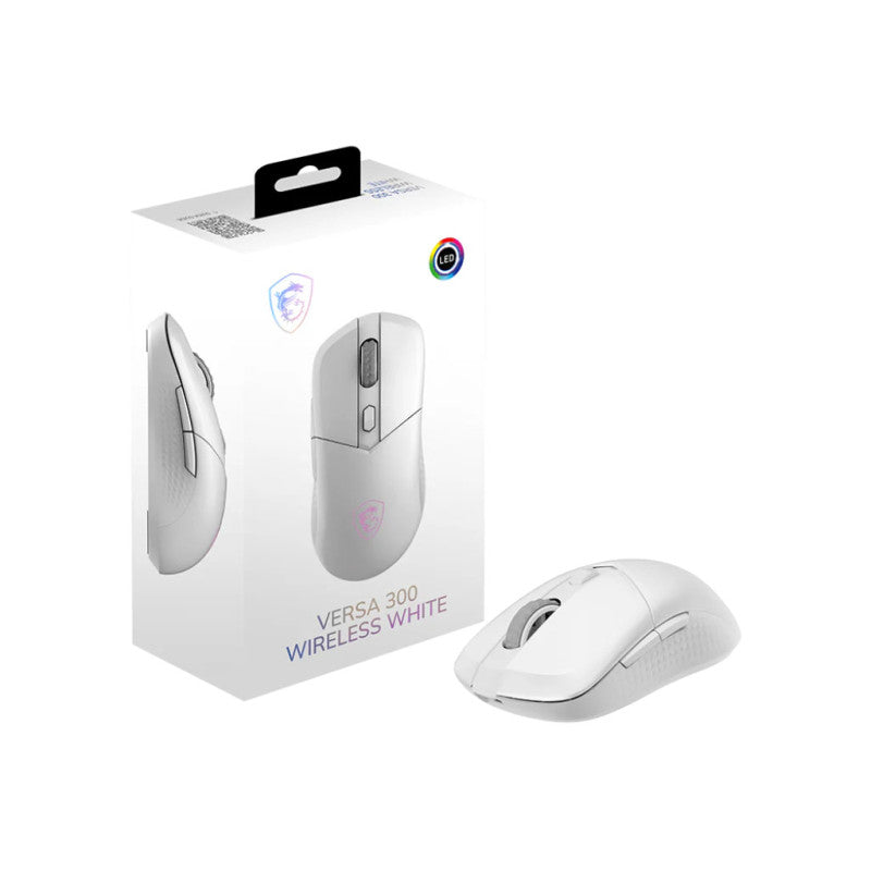 MSI Versa 300 Wireless souris Gaming Droitier RF Wireless + Bluetooth + USB Type-C Optique 8000 DPI