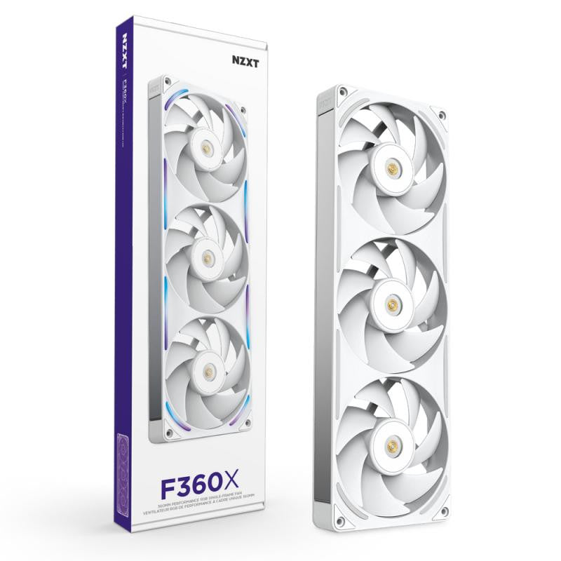 NZXT F360X Boitier PC Ventilateur 12 cm Blanc 1 pièce(s)