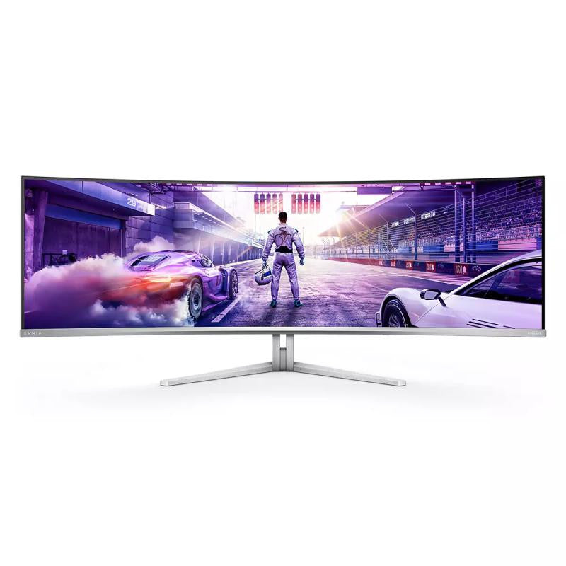 Philips Evnia 8000 49M2C8900/00 écran plat de PC 124,2 cm (48.9") 5120 x 1440 pixels Dual QHD QD-OLED Blanc