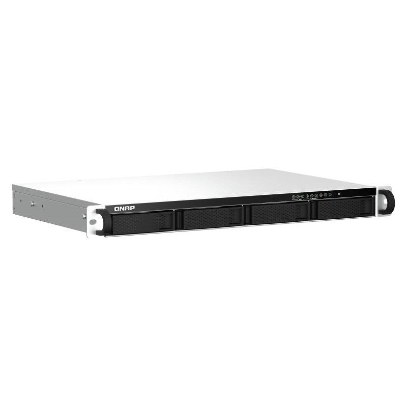 QNAP TS-464eU NAS Rack (1 U) Intel® Celeron® N5095 8 Go DDR4 0 To QNAP Turbo System Aluminium, Noir