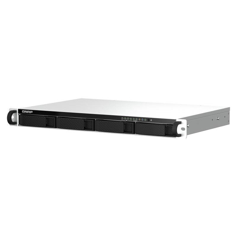 QNAP TS-464eU NAS Rack (1 U) Intel® Celeron® N5095 8 Go DDR4 0 To QNAP Turbo System Aluminium, Noir