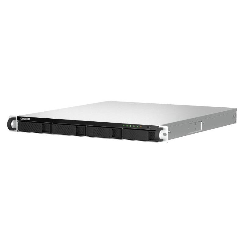 QNAP TS-464U NAS Rack (1 U) Intel® Celeron® N5095 8 Go DDR4 0 To QNAP Turbo System Aluminium, Noir