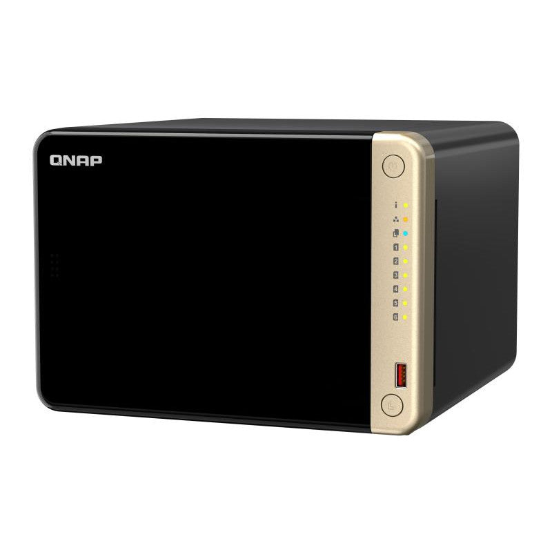 QNAP TS-664 NAS Tower Intel® Celeron® N5095 8 Go DDR4 0 To QNAP QTS Noir, Bronze