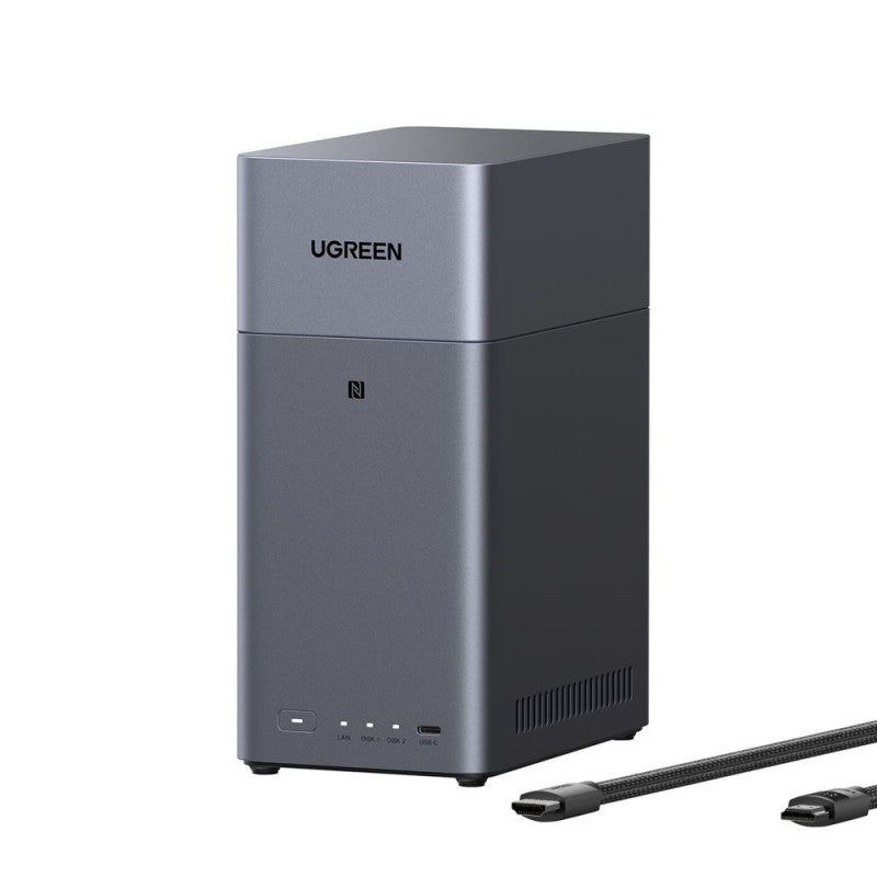 Ugreen DH2300 NAS Mini Tower 4 Go Gris