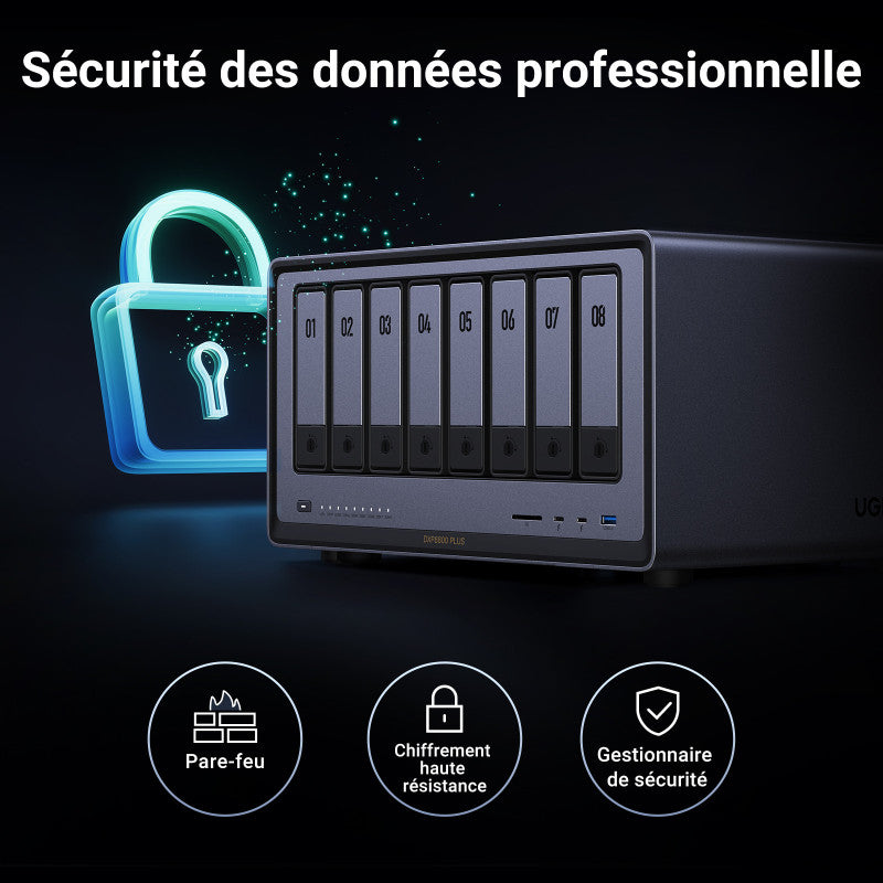 Ugreen 35127B serveur de stockage NAS Bureau Intel® Core? i5 i5-1235U 8 Go DDR5 0 To UGOS Pro Gris